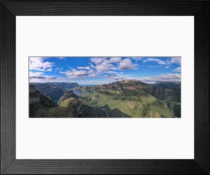 Framed Print : Drone view at Blyde river canyon on South Africa