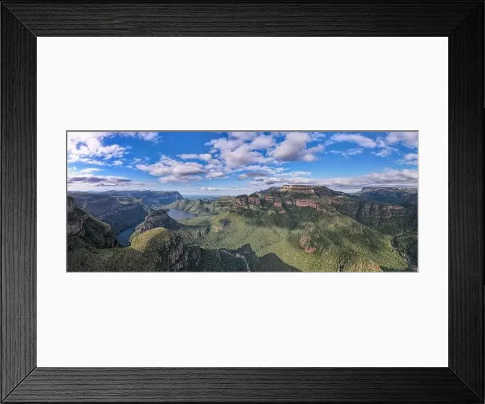 Framed Print : Drone view at Blyde river canyon on South Africa Framed Print : Drone view at Blyde river canyon on South Africa