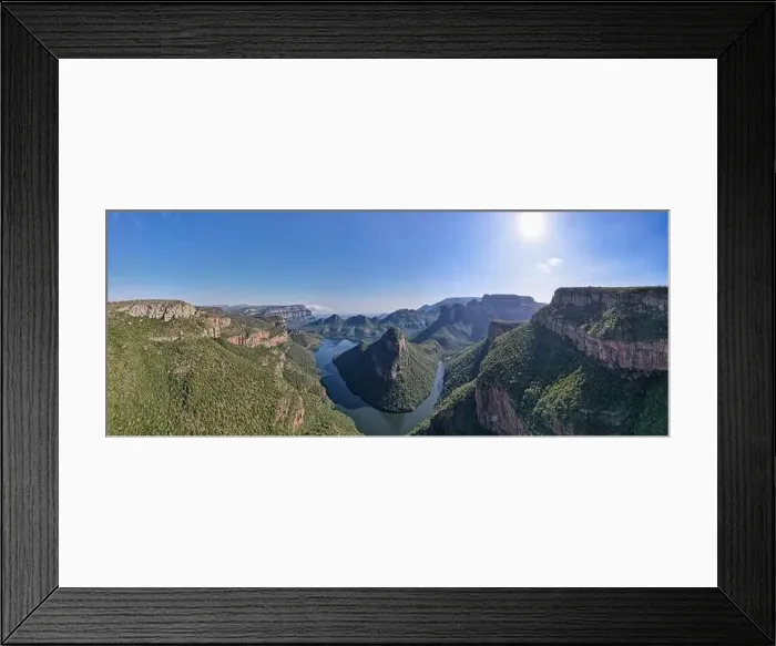 Framed Print : Drone view at Blyde river canyon on South Africa Framed Print : Drone view at Blyde river canyon on South Africa