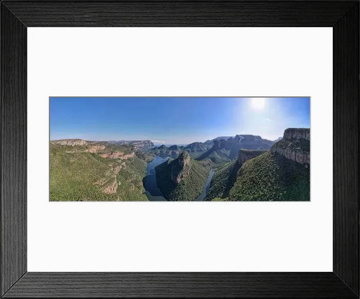 Framed Print : Drone view at Blyde river canyon on South Africa Framed Print : Drone view at Blyde river canyon on South Africa