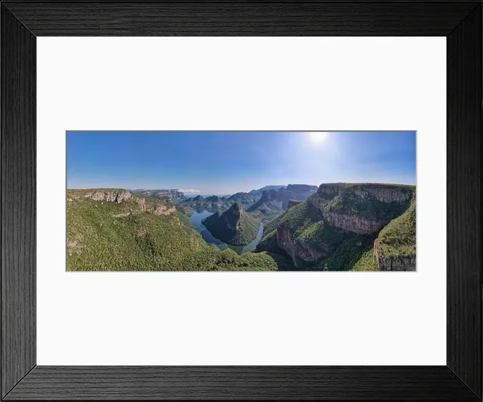 Framed Print : Drone view at Blyde river canyon on South Africa Framed Print : Drone view at Blyde river canyon on South Africa