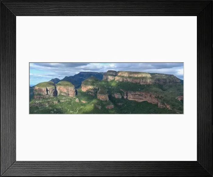 Framed Print : Drone view at Blyde river canyon on South Africa Framed Print : Drone view at Blyde river canyon on South Africa