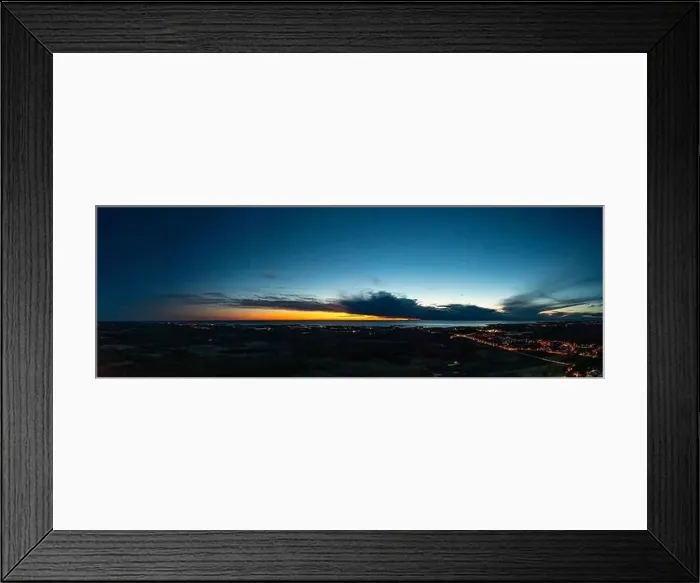 Framed Print : Drone panorama over Istrian Adriatic coast near Porec taken from high altitude in the evening at sunset Framed Print : Drone panorama over Istrian Adriatic coast near Porec taken from high altitude in the evening at sunset