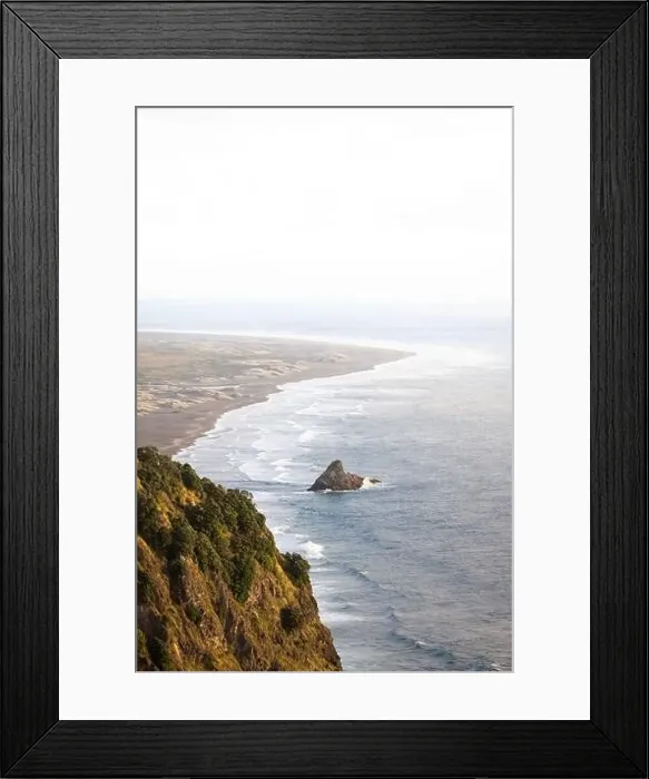 Framed Print : The stunning coastline of Karekare beach from an aerial perspective Framed Print : The stunning coastline of Karekare beach from an aerial perspective