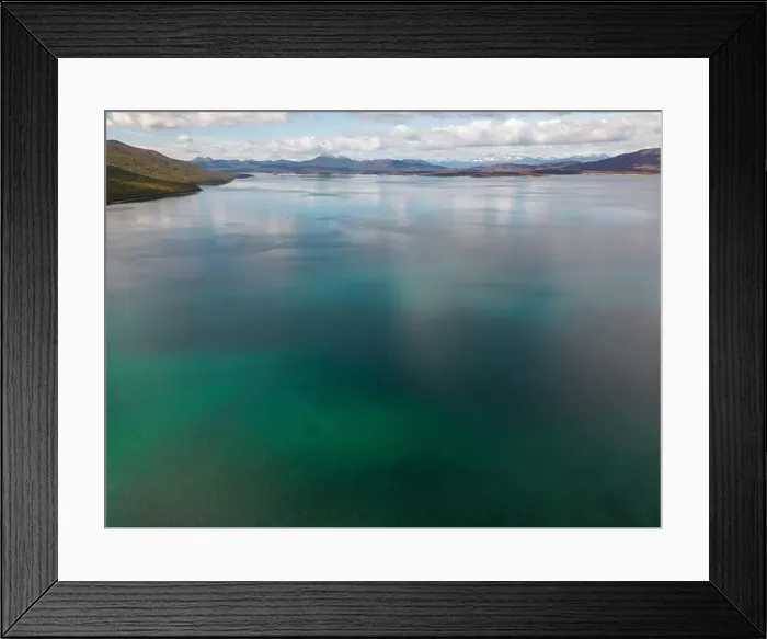 Framed Print : Aerial view of picturesque Lago Yehuin on the island Tierra del Fuego, Argentina, South America Framed Print : Aerial view of picturesque Lago Yehuin on the island Tierra del Fuego, Argentina, South America