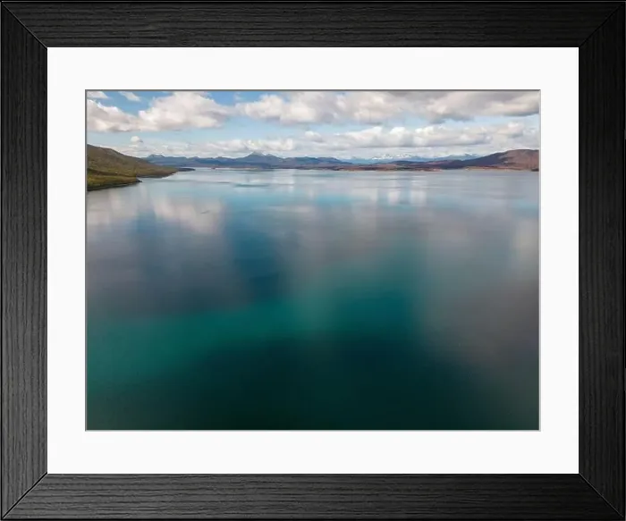 Framed Print : Aerial view of picturesque Lago Yehuin on the island Tierra del Fuego, Argentina, South America Framed Print : Aerial view of picturesque Lago Yehuin on the island Tierra del Fuego, Argentina, South America