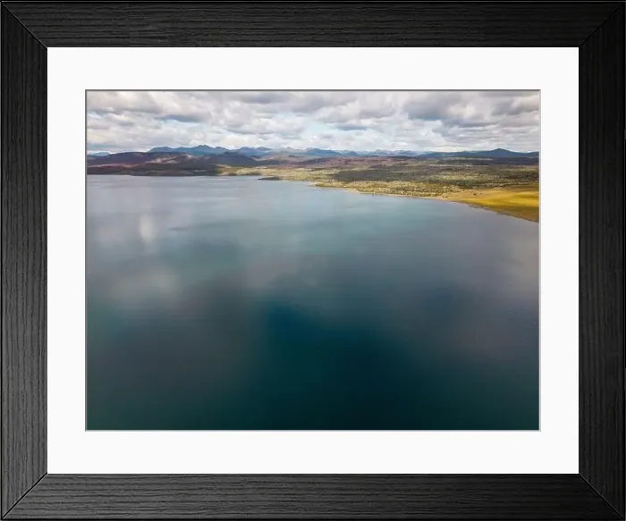 Framed Print : Aerial view of picturesque Lago Yehuin on the island Tierra del Fuego, Argentina, South America Framed Print : Aerial view of picturesque Lago Yehuin on the island Tierra del Fuego, Argentina, South America
