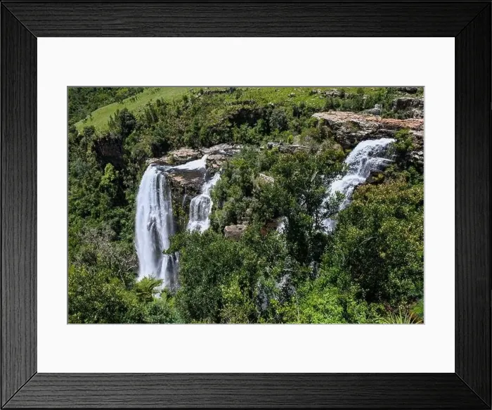 Framed Print : View at Lisbon waterfall near Graskop on South Africa Framed Print : View at Lisbon waterfall near Graskop on South Africa