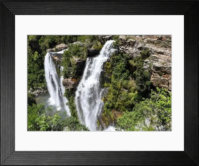 Framed Print : View at Lisbon waterfall near Graskop on South Africa Framed Print : View at Lisbon waterfall near Graskop on South Africa