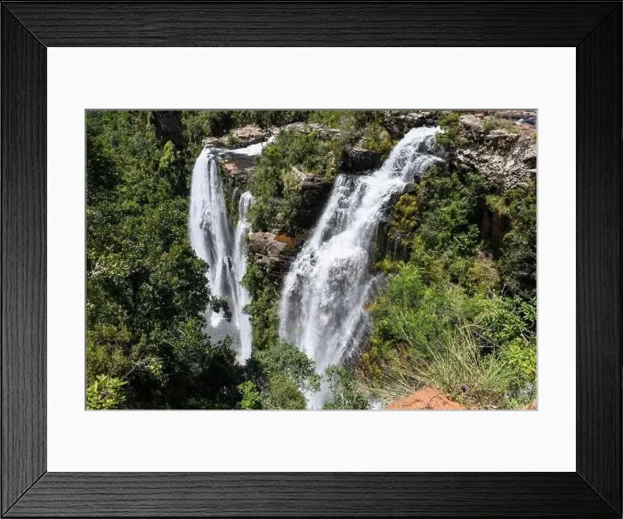 Framed Print : View at Lisbon waterfall near Graskop on South Africa Framed Print : View at Lisbon waterfall near Graskop on South Africa