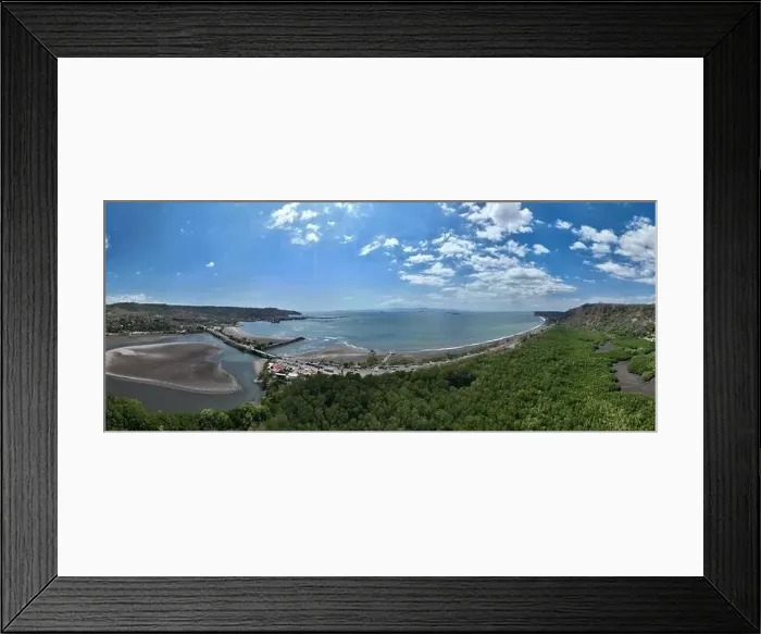 Framed Print : Aerial View of Puerto Caldera in Costa Rica with the Beach Framed Print : Aerial View of Puerto Caldera in Costa Rica with the Beach