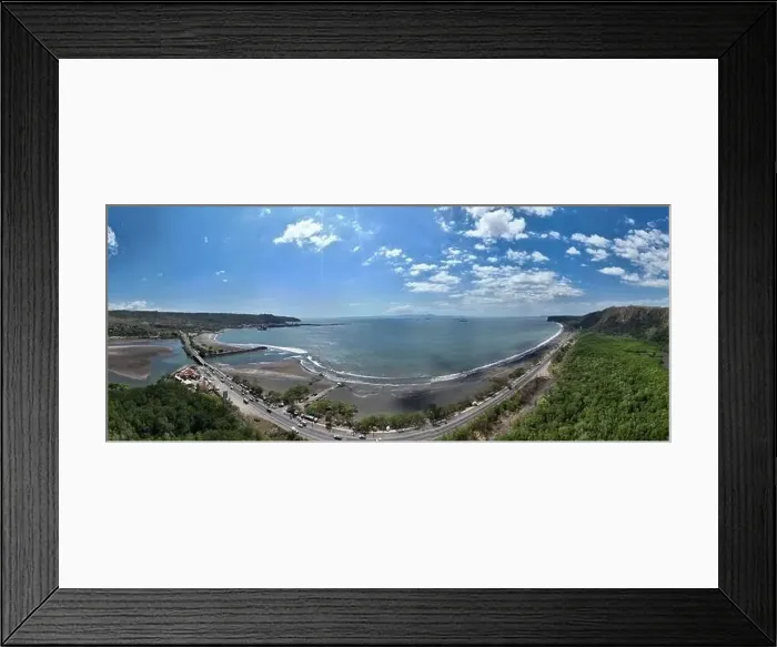 Framed Print : Aerial View of Puerto Caldera in Costa Rica with the Beach Framed Print : Aerial View of Puerto Caldera in Costa Rica with the Beach