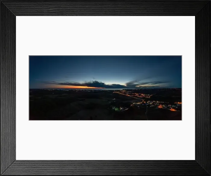 Framed Print : Drone panorama over Istrian Adriatic coast near Porec taken from high altitude in the evening at sunset Framed Print : Drone panorama over Istrian Adriatic coast near Porec taken from high altitude in the evening at sunset