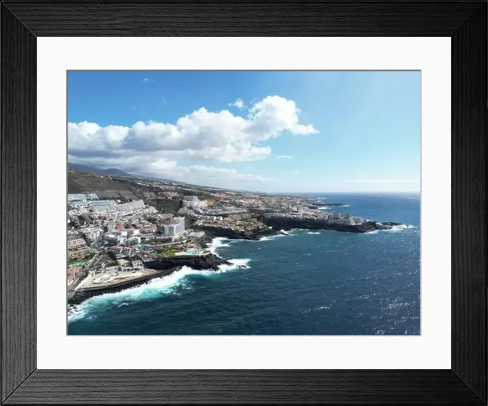 Framed Print : Tenerife Los Gigantes aerial view Framed Print : Tenerife Los Gigantes aerial view