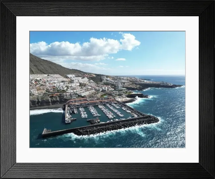 Framed Print : Tenerife Los Gigantes aerial view Framed Print : Tenerife Los Gigantes aerial view