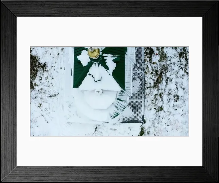 Framed Print : Drone view. Clip Framed Print : Drone view. Clip