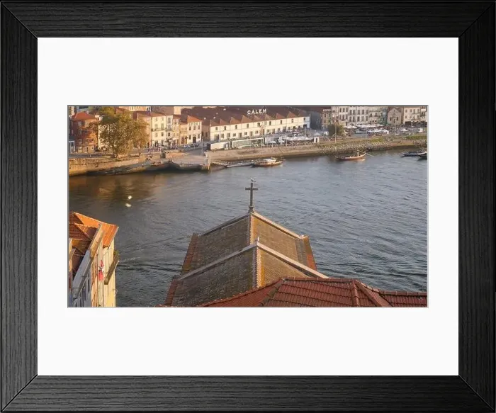 Framed Print : Roof of church on bank of canal of ancient city Framed Print : Roof of church on bank of canal of ancient city