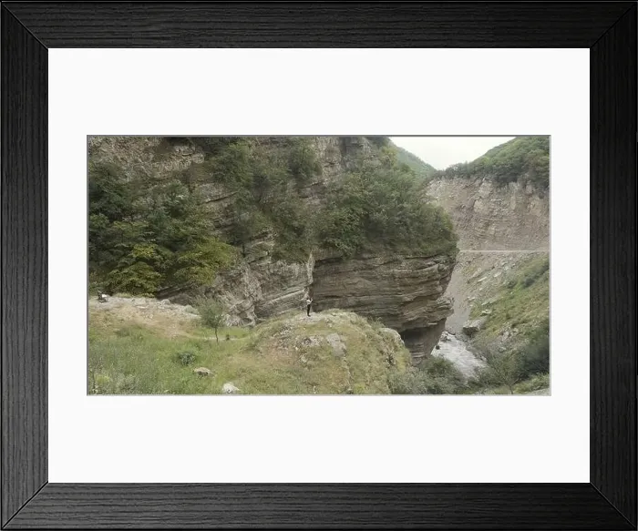 Framed Print : Mountain landscape. Action Framed Print : Mountain landscape. Action