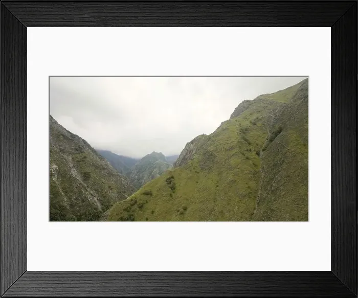 Framed Print : Mountain landscape. Action Framed Print : Mountain landscape. Action