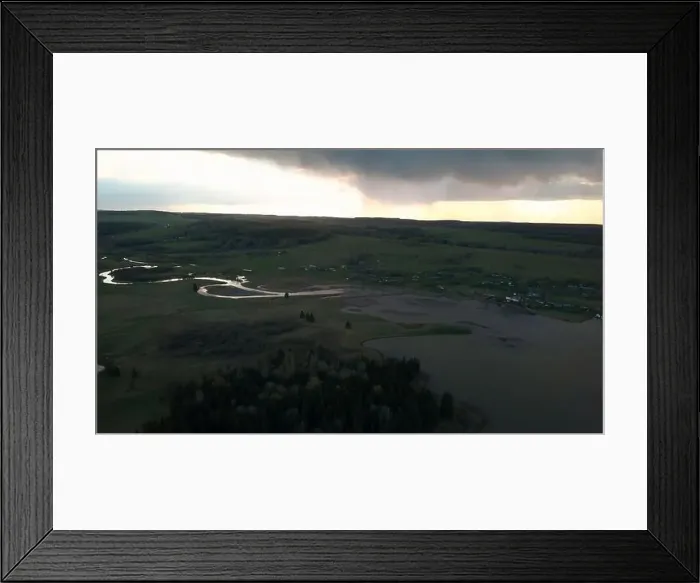 Framed Print : Top view of river pattern. Clip Framed Print : Top view of river pattern. Clip