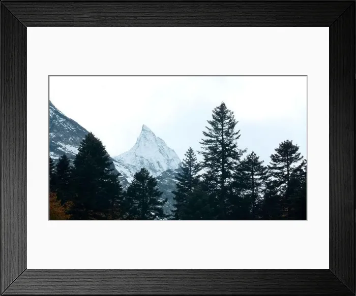 Framed Print : View of the high white mountain ranges Framed Print : View of the high white mountain ranges