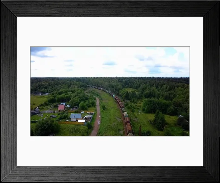 Framed Print : Railway taken from a height. Clip Framed Print : Railway taken from a height. Clip