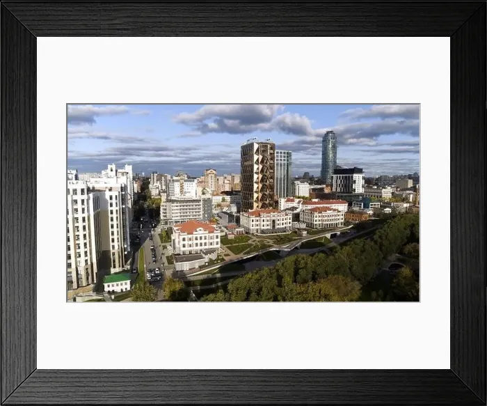 Framed Print : Bird's-eye view. Stock footage Framed Print : Bird's-eye view. Stock footage