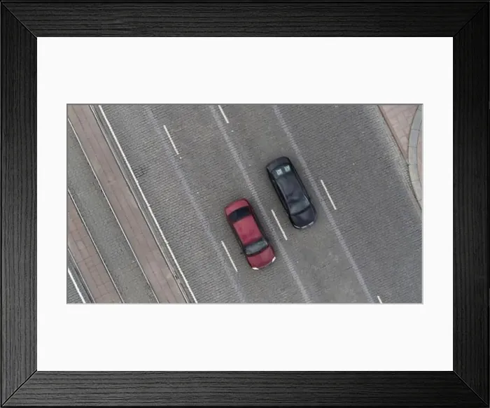 Framed Print : Bird's-eye view. Stock footage Framed Print : Bird's-eye view. Stock footage