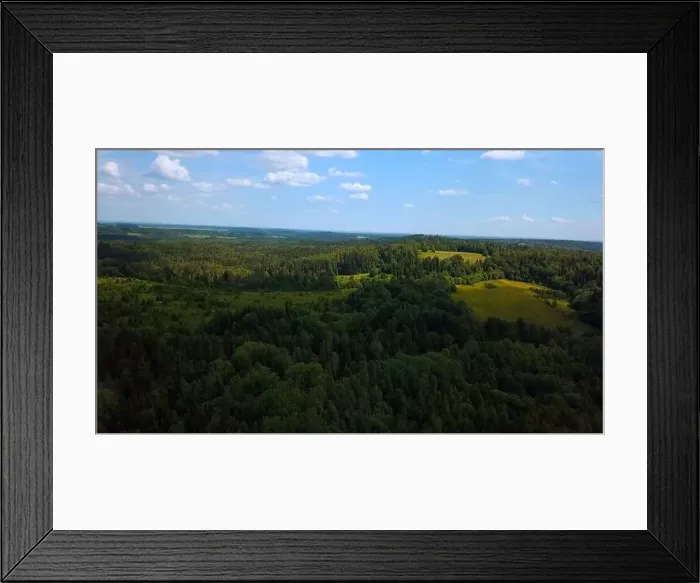 Framed Print : Cinematic aerial shot of an endless hills and forest landscape in southern Slovenia Framed Print : Cinematic aerial shot of an endless hills and forest landscape in southern Slovenia