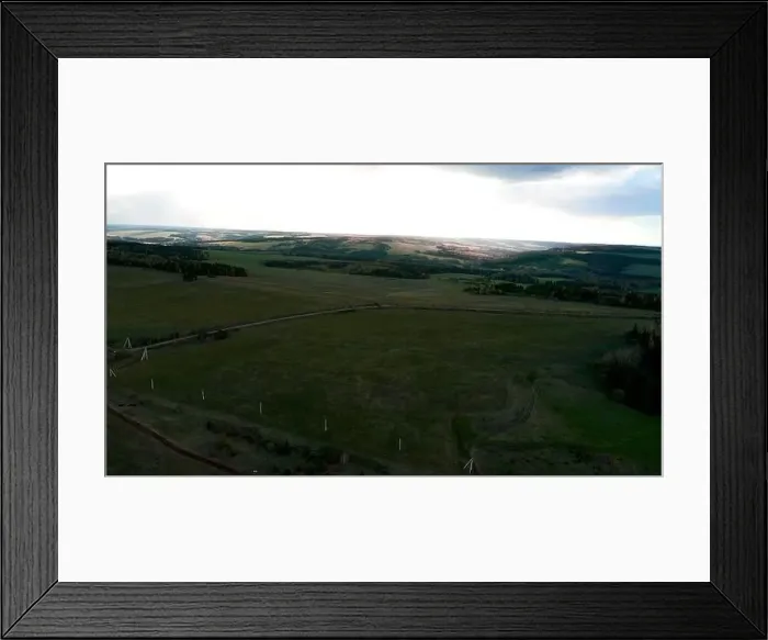 Framed Print : Road between green rice paddy fields in Thailand. Clip. Countryside region with endless meadows and forest Framed Print : Road between green rice paddy fields in Thailand. Clip. Countryside region with endless meadows and forest