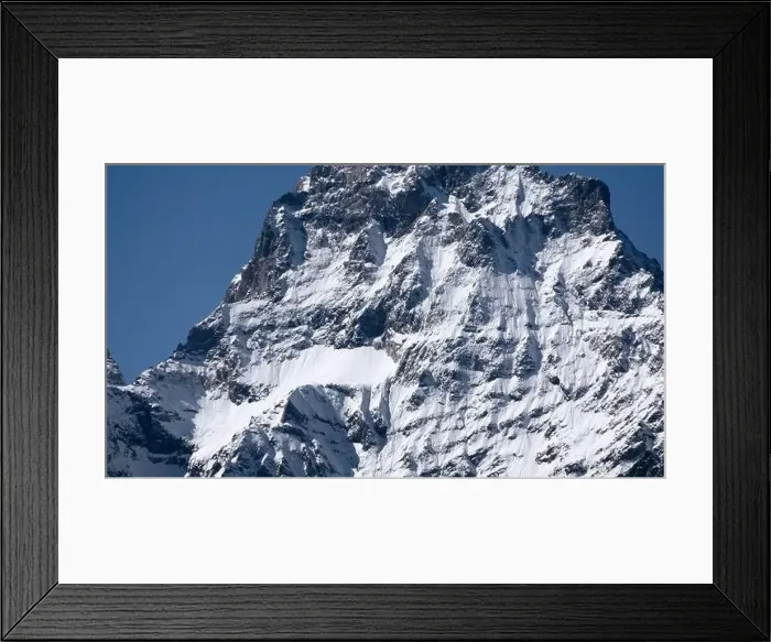 Framed Print : Fairytale mountain landscape, covered by ice and snow alpine sharp peaks Framed Print : Fairytale mountain landscape, covered by ice and snow alpine sharp peaks