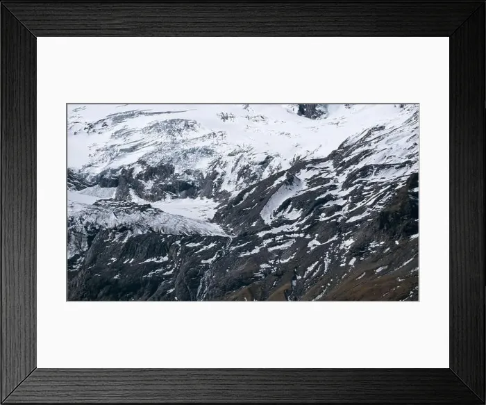 Framed Print : Alps cold mountain slopes. Creative. Snow and ice covered cliffs and rocks Framed Print : Alps cold mountain slopes. Creative. Snow and ice covered cliffs and rocks