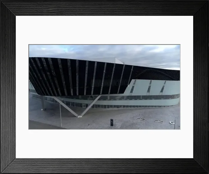 Framed Print : Aerial view of an extraordinary glass facade building. Stock footage. Flying above exhibition center or business center Framed Print : Aerial view of an extraordinary glass facade building. Stock footage. Flying above exhibition center or business center