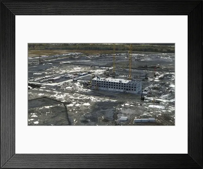 Framed Print : Gray landscape from a bird's eye view Framed Print : Gray landscape from a bird's eye view