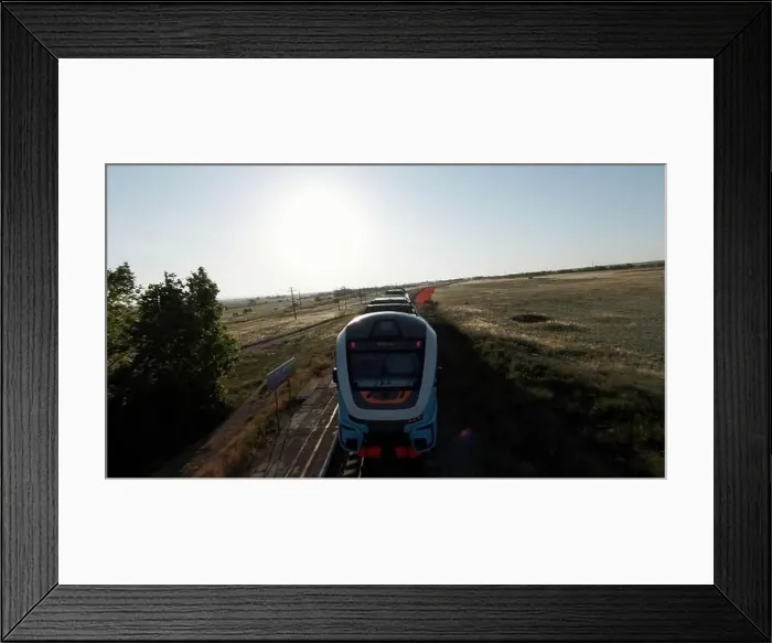 Framed Print : Country travel by high speed train Framed Print : Country travel by high speed train