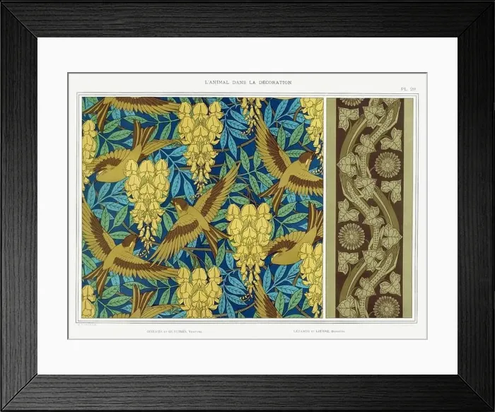 Framed Print : Bird-Lizard / Illustration from L'animal dans la decoration (1897) by Maurice Pillard Verneuil Framed Print : Bird-Lizard / Illustration from L'animal dans la decoration (1897) by Maurice Pillard Verneuil