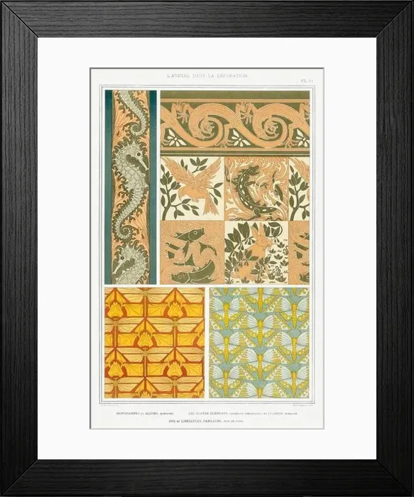 Framed Print : Fish-SeaHorse / Illustration from L'animal dans la decoration (1897) by Maurice Pillard Verneuil Framed Print : Fish-SeaHorse / Illustration from L'animal dans la decoration (1897) by Maurice Pillard Verneuil