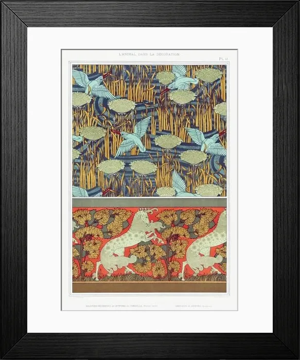 Framed Print : Horse-Kingfisher / Illustration from L'animal dans la decoration (1897) by Maurice Pillard Verneuil Framed Print : Horse-Kingfisher / Illustration from L'animal dans la decoration (1897) by Maurice Pillard Verneuil