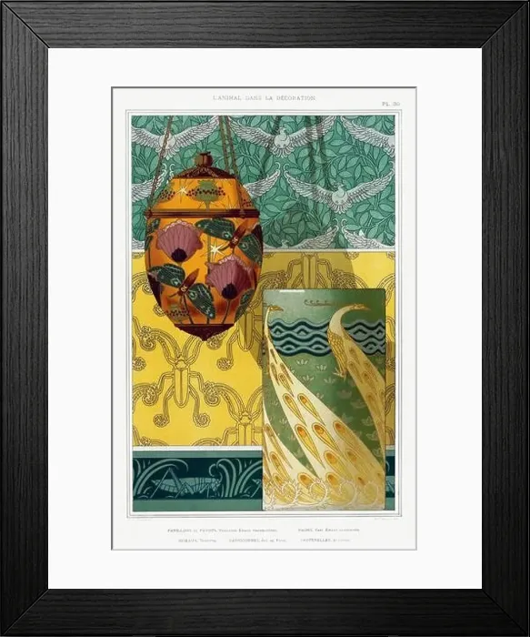 Framed Print : Peacock-Butterfly / Illustration from L'animal dans la decoration (1897) by Maurice Pillard Verneuil Framed Print : Peacock-Butterfly / Illustration from L'animal dans la decoration (1897) by Maurice Pillard Verneuil