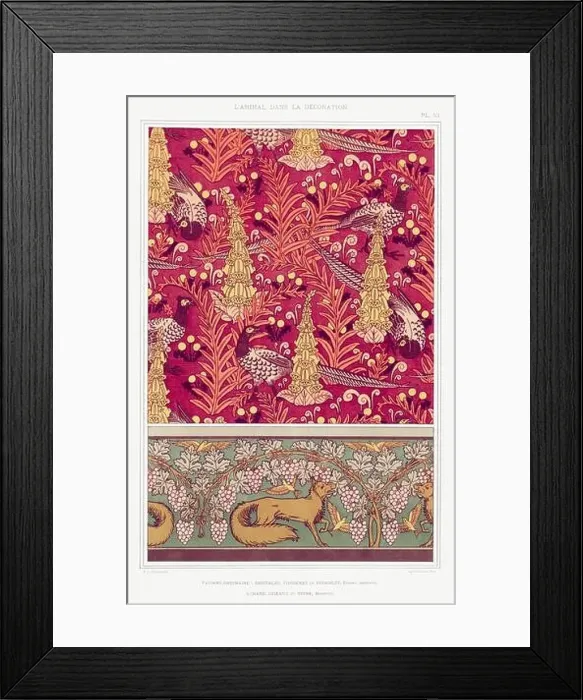 Framed Print : Pheasant-Fox / Illustration from L'animal dans la decoration (1897) by Maurice Pillard Verneuil Framed Print : Pheasant-Fox / Illustration from L'animal dans la decoration (1897) by Maurice Pillard Verneuil