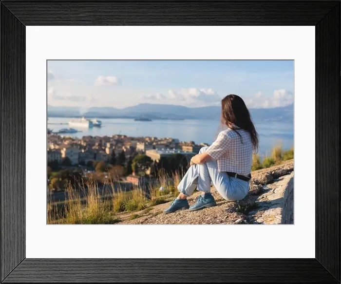 Framed Print : View of Old Venetian Fortress of Corfu Framed Print : View of Old Venetian Fortress of Corfu