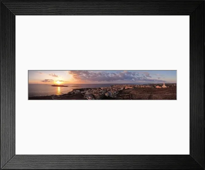 Framed Print : Aerial drone. Rocky coastline and island at Portopalo di Capo Passero, Siracusa Province, Sicily Framed Print : Aerial drone. Rocky coastline and island at Portopalo di Capo Passero, Siracusa Province, Sicily