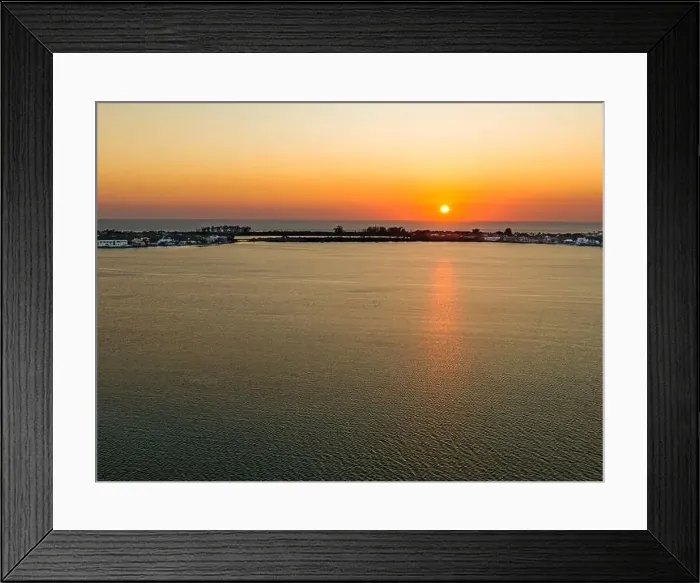 Framed Print : Late afternoon aerial sunset over St. Armands Key, Sarasota, Florida, and Sarasota Bay off the west coast of Florida Framed Print : Late afternoon aerial sunset over St. Armands Key, Sarasota, Florida, and Sarasota Bay off the west coast of Florida