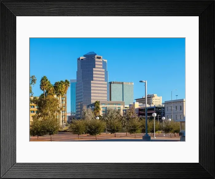 Framed Print : Tucson modern skyscrapers including One South Church building on Church Avenue in downtown Tucson, Arizona AZ, USA Framed Print : Tucson modern skyscrapers including One South Church building on Church Avenue in downtown Tucson, Arizona AZ, USA