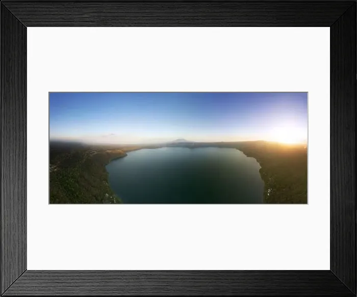 Framed Print : Panorama of volcano landscape in Nicaragua aerial drone view on sunset time Framed Print : Panorama of volcano landscape in Nicaragua aerial drone view on sunset time