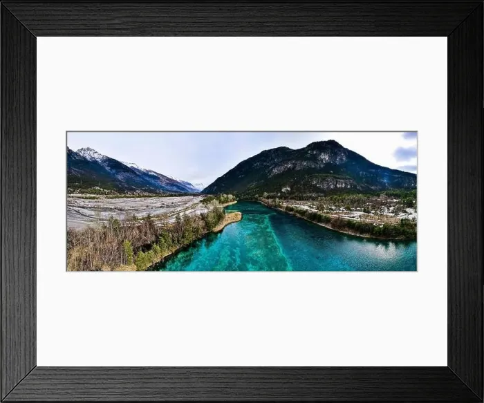 Framed Print : panoramic footage of lake orfu Framed Print : panoramic footage of lake orfu