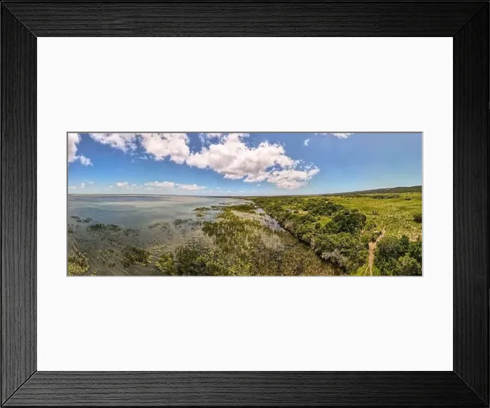 Framed Print : Landscape of Isimangaliso wetland park in South Africa