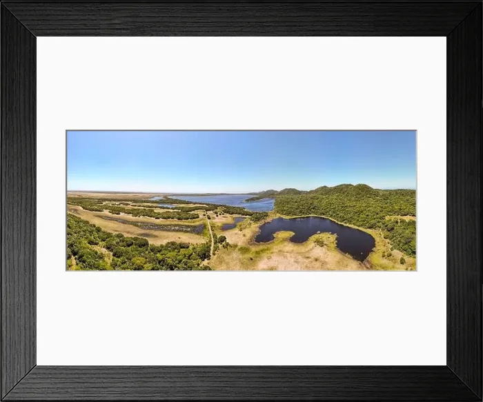 Framed Print : Landscape of Isimangaliso wetland park in South Africa Framed Print : Landscape of Isimangaliso wetland park in South Africa
