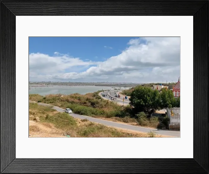 Framed Print : Beautiful Aerial view of Thatta Road from Makli Graveyard Framed Print : Beautiful Aerial view of Thatta Road from Makli Graveyard
