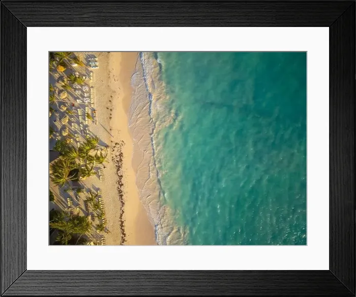 Framed Print : Shooting from a drone. Sandy seashore Framed Print : Shooting from a drone. Sandy seashore